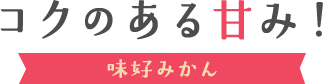 コクのある甘味・味好みかん